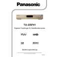 PANASONIC TUDSF41 Owners Manual PANASONIC TUDSF41 Owners Manual