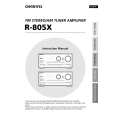 ONKYO R805X Owners Manual ONKYO R805X Owners Manual