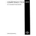 AEG 770B S/CH Owners Manual AEG 770B S/CH Owners Manual