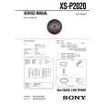 SONY XSP2020 Service Manual SONY XSP2020 Service Manual