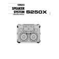YAMAHA S250X Owners Manual YAMAHA S250X Owners Manual