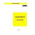 ZANUSSI ZCG532W Owners Manual ZANUSSI ZCG532W Owners Manual