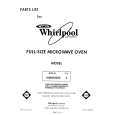 WHIRLPOOL MW8550XS4 Parts Catalog WHIRLPOOL MW8550XS4 Parts Catalog