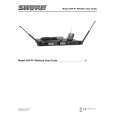 SHURE UHF-R WIRELESS SYSTEM Owners Manual SHURE UHF-R WIRELESS SYSTEM Owners Manual