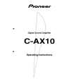 PIONEER C-AX10/KU/CA Owners Manual PIONEER C-AX10/KU/CA Owners Manual