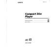SONY CDP-CA70ES Owners Manual SONY CDP-CA70ES Owners Manual