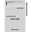 PIONEER KEH-P7950/ES Owners Manual PIONEER KEH-P7950/ES Owners Manual