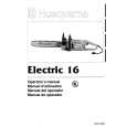 HUSQVARNA ELECTRIC16 Owners Manual HUSQVARNA ELECTRIC16 Owners Manual
