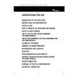 WHIRLPOOL JWARG 481/PW01 Owners Manual WHIRLPOOL JWARG 481/PW01 Owners Manual