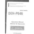 PIONEER DEHP646 Owners Manual PIONEER DEHP646 Owners Manual