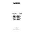 ZANUSSI ZCG502LW Owners Manual ZANUSSI ZCG502LW Owners Manual
