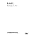 AEG B601DG M Owners Manual AEG B601DG M Owners Manual