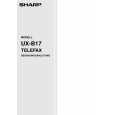 SHARP UX-B17 Owners Manual SHARP UX-B17 Owners Manual