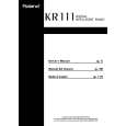 ROLAND KR111 Owners Manual ROLAND KR111 Owners Manual