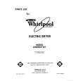 WHIRLPOOL LE6098XTG1 Parts Catalog WHIRLPOOL LE6098XTG1 Parts Catalog