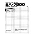 PIONEER SA-7500 Owners Manual PIONEER SA-7500 Owners Manual