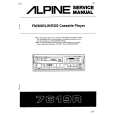 ALPINE 7619R Service Manual ALPINE 7619R Service Manual