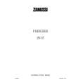 ZANUSSI ZV17 Owners Manual ZANUSSI ZV17 Owners Manual