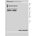 PIONEER DEH1850 Owners Manual PIONEER DEH1850 Owners Manual