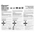 PIONEER DVR-217/KBXW/5 Owners Manual PIONEER DVR-217/KBXW/5 Owners Manual