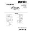 SONY XM-C2000 Service Manual SONY XM-C2000 Service Manual