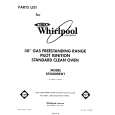 WHIRLPOOL SF3000SRW1 Parts Catalog WHIRLPOOL SF3000SRW1 Parts Catalog