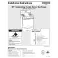 WHIRLPOOL SF367LEMB0 Installation Manual WHIRLPOOL SF367LEMB0 Installation Manual