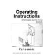 PANASONIC ER205 Owners Manual PANASONIC ER205 Owners Manual