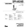 SONY SPPA60 Owners Manual SONY SPPA60 Owners Manual