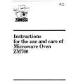 ZANUSSI ZM700 Owners Manual ZANUSSI ZM700 Owners Manual