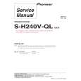 PIONEER S-H240V-QL/SXTWEW5 Service Manual PIONEER S-H240V-QL/SXTWEW5 Service Manual