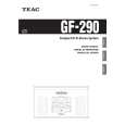 TEAC GF-290 Owners Manual TEAC GF-290 Owners Manual