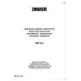 ZANUSSI ZKT64D/1 Owners Manual ZANUSSI ZKT64D/1 Owners Manual