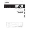 TEAC DV-50 Owners Manual TEAC DV-50 Owners Manual