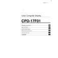 SONY CPD-17F01 Owners Manual SONY CPD-17F01 Owners Manual