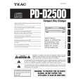 TEAC PD-D2500 Owners Manual TEAC PD-D2500 Owners Manual