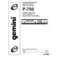 GEMINI P-700 Owners Manual GEMINI P-700 Owners Manual