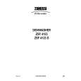 ZANUSSI ZSF4123 Owners Manual ZANUSSI ZSF4123 Owners Manual