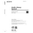 SONY MEX1HD Owners Manual SONY MEX1HD Owners Manual