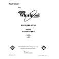 WHIRLPOOL ET20VKXRWR0 Parts Catalog WHIRLPOOL ET20VKXRWR0 Parts Catalog