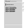 PIONEER DEH-2800MP Owners Manual PIONEER DEH-2800MP Owners Manual