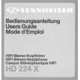 SENNHEISER HD 224 X Owners Manual SENNHEISER HD 224 X Owners Manual
