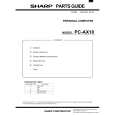 SHARP PC-AX10 Parts Catalog SHARP PC-AX10 Parts Catalog