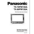 PANASONIC TX76PW150A Owners Manual PANASONIC TX76PW150A Owners Manual