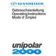 SENNHEISER UNIPOLAR 2000 Owners Manual SENNHEISER UNIPOLAR 2000 Owners Manual