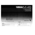 YAMAHA M-45 Owners Manual YAMAHA M-45 Owners Manual
