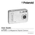 POLAROID A700 User Guide POLAROID A700 User Guide