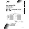 JVC UX-S1 for EE Owners Manual JVC UX-S1 for EE Owners Manual