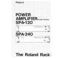 ROLAND SPA-120 Owners Manual ROLAND SPA-120 Owners Manual
