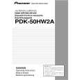 PIONEER PDK-50HW2A Owners Manual PIONEER PDK-50HW2A Owners Manual